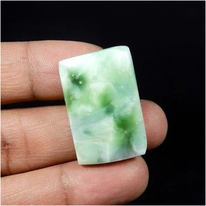 Sky Blue Larimar Pattern Hemimorphite Cabochon Rectangle Gemstone 50 Cts HM-29 - Picture 1 of 7