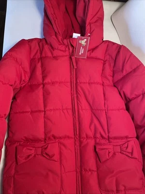 Chaqueta de invierno Gymboree Girl’s 7 cabina de Navidad nueva con etiquetas forro rojo venta al por menor $79.95 Foto 1 de 4