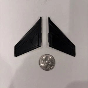 Vintage Gi Joe 1986 Conquest X-30 Jet Black Canard Wings Fins OEM Original Parts - Bild 1 von 2