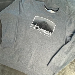 Sudadera Para Hombres Columbia Gráfica Cuello Redondo Gris Jaspeado Exterior XL - Imagen 1 de 10