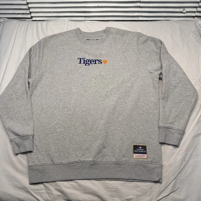 Detroit Tigers Sweater Mens XL Gray MLB Baseball Mitchell & Ness Sweatshirt - Image 1 of 4