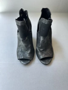 Kaari blu donna metallo grigio tacco a blocco taglia US 6W - Foto 1 di 9