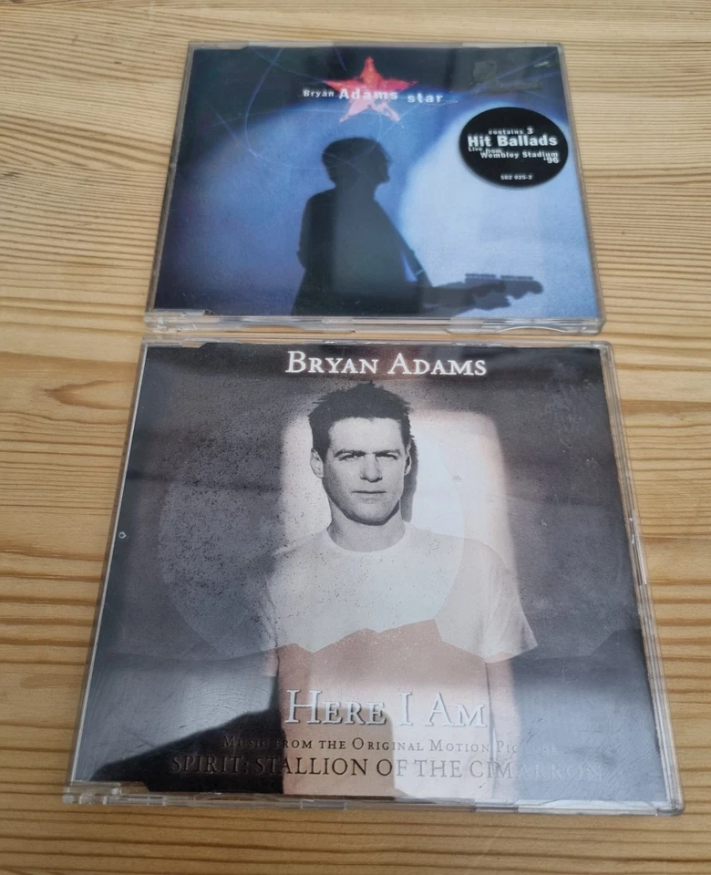 Bryan Adams Here I Am (2002) & Star (1996) CD Singles - Image 1 of 1