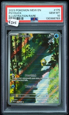 2023 Psyduck #175 Illustration Rare PSA 10 Pokemon Card - Image 1 of 3