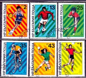 Bulgaria 1980 - Olympic games, Moscow: soccer ,cycling Mi-Nr. 2877/82, used (O) - Picture 1 of 1