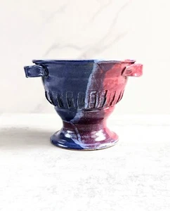 Vintage Handcrafted Signed Pottery Berry Bowl, Centerpiece Bowl, Planter - Picture 1 of 10