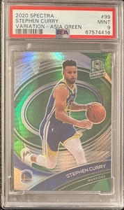 Stephen Curry 202 Panini Spectra Asia Green Variation SSP! PSA 9 - Picture 1 of 1