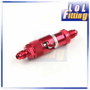 4AN AN4 -4AN Aluminum Quick Release Fitting Fuel Oil Hose Connect Adapter Red - Picture 1 of 7