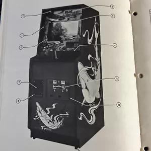 Original Blue Shark Midway, Set arcade video game owners manual - Picture 1 of 7