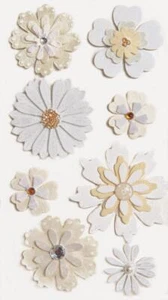 Heyda 203780708 Sticker Mix Blumen weiß - Bild 1 von 1