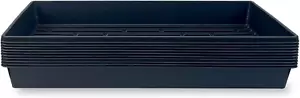 10 Plant Growing Trays (No Drain Holes) - 20" X 10" - Perfect Garden Seed Starte - Picture 1 of 12