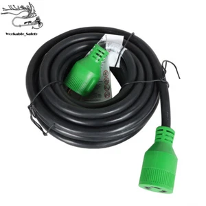 30 Amp 3 Zinken Generator Verlängerungskabel 10-100 Fuß Stromkabel 10 3 Adapter Stecker - Bild 1 von 11