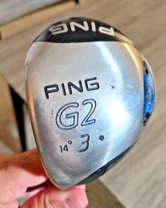 PING G2 3 Fairway Wood 14 Degrees Graphite TFC 100 Stiff Black Dot Left 44.5in - Picture 1 of 8