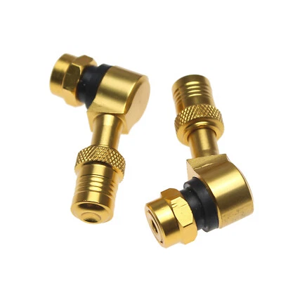 Gold 11.3mm Wheel Tire Valve Stem Cap For Suzuki Yamaha Kawasaki Honda Aluminum - Image 1 of 4