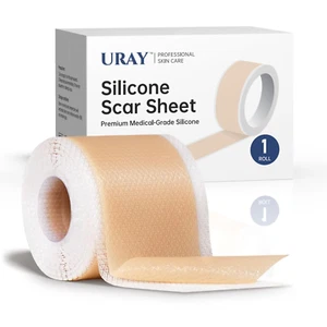 Silicone Scar Tape for Surgical Scars - 59" X 1.5" Roll - Extra Long Scar Sheets - Picture 1 of 12