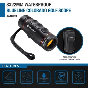 Barska Golf Monocular Range Finder Scope with Case + Wrist Strap 8X 22mm AA10199 - Picture 1 of 6