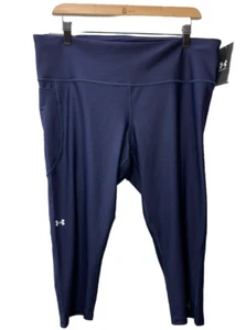 Under Armour Womens Capri Leggings Blue High Rise Compression Size 2XL 1365334 - Picture 1 of 7