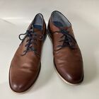 Sonoma "Goods For Life" Dress Shoes  Free Cognac Size 12 Med Lace Tie