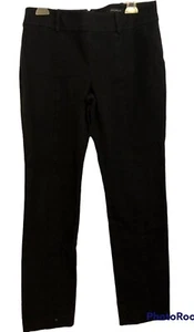 Women's Ann Taylor Size 4 Cotton Black Dress Pants Back Zip - Picture 1 of 7