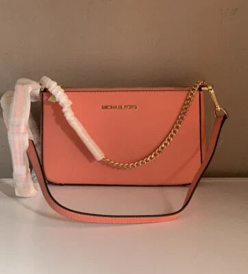 Michael Kors Jet Set Travel Crossbody Bag Orange Sherbet Colour NWT - Image 1 of 4