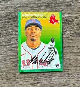 Marcus Wilson RC Green Wave Refrc # /99 - 2023 Topps Chrome Platinum Anniversary - Picture 1 of 2