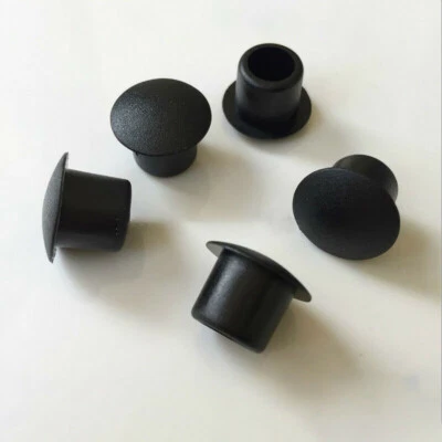 9/10/11mm Round Black Hole Plugs Plastic Blanking Masking Finishing Inserts