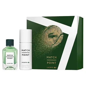 Lacoste Match Point 100ml EDT Spray & 150ml Deodorant Spray Gift Set for Men - Picture 1 of 3