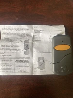 Stinger Transmitter 390 1 Button 390LMPB1V - Image 1 of 3