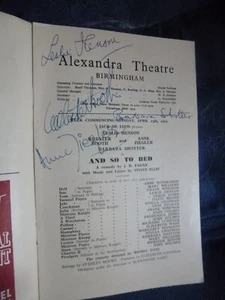 Hitchcock The 39 Steps BARBARA SHOTTER ZIEGLER & BOOTH +1 hand signed programme - Picture 1 of 1