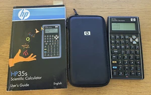 Hewlett-Packard HP 35s RPN Scientific Calculator, protective case + manual HP35s - Picture 1 of 3