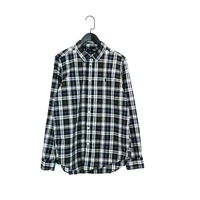 Ralph Lauren Purple Green Red Check Button Down Cotton Shirt - Size XL 13-14Y - Image 1 of 4