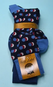 NWT Roundtree & Yorke Gold Label 6-12.5 THREE PAIR blues - Picture 1 of 5