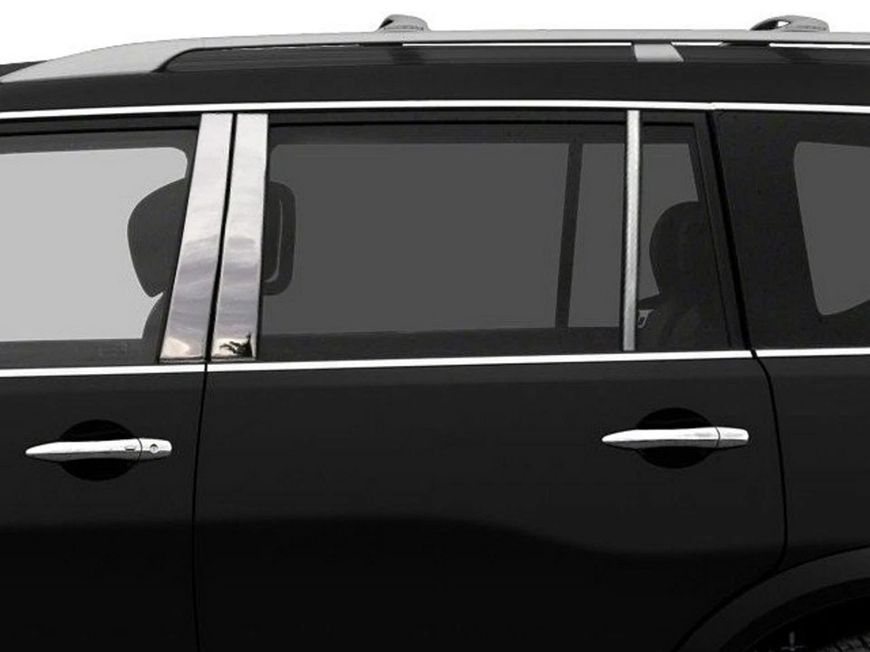 FOR 2011-2013 INFINITI QX56 * 6 Piece Stainless Pillar Post Trim. 4-door, SUV - Image 1 of 1