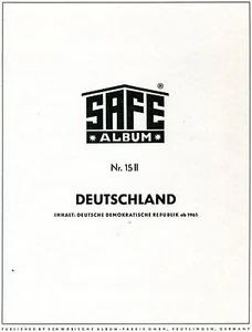 SAFE Vordrucke DDR 1961 - 66 - System Falzlos in Skai Ringbinder ( Z461 ) - Bild 1 von 1