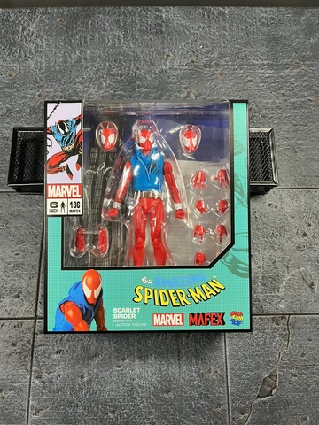 🇺🇸 Medicom MAFEX Marvel Spider-Man Scarlet Spider no.186 USA SELLER Cover
