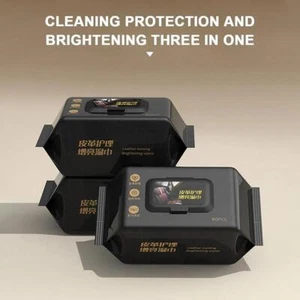 Auto Innenraum Leder Pflege und Reinigung Feuchttücher Flecken Y6J2 Beschichtung Entfernen D2P3 - Bild 1 von 11