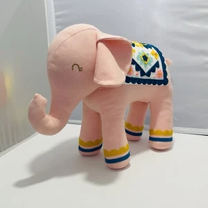 Pillowfort Pink Elephant Throw Pillow Embroidered Decorative Decor 12x 14.5 - Picture 1 of 7