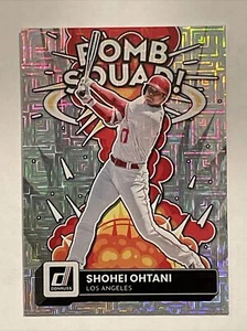Shohei Ohtani SILVER MOJO REFRACTOR BOMB SQUAD DONRUSS SPECIAL INSERT - Mint! - Picture 1 of 12