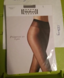 Wolford Primrose 20 Tights L in Fog (Brand New) - Picture 1 of 4