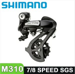 1x Shimano Altus RD-M310 7-8 / 21-24 Speed MTB Bicycle Rear Derailleur - Picture 1 of 8