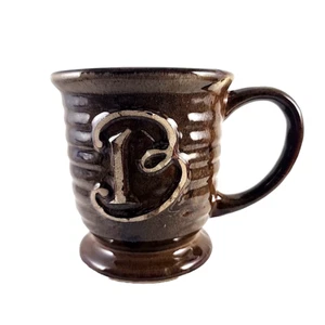 Home Essentials Large Brown Stoneware 5" Tall Coffee Mug - Picture 1 of 8