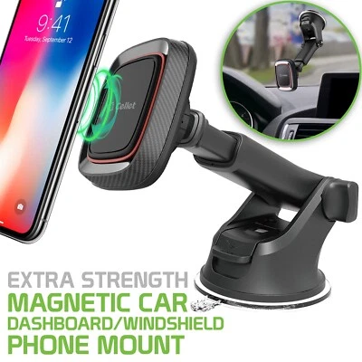 Cellet Magnetic Car Dashboard & Windshield Phone Mount with Telescoping Arm - Image 1 of 4