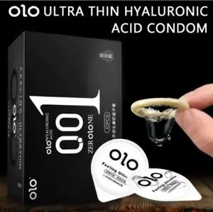 40 Condoms ZEROONE Ultra Thin Hyaluronic Acids Condoms Natural Latex 4 box - Picture 1 of 10