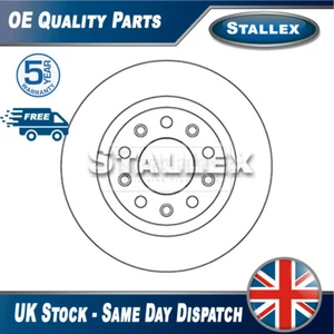Fits Alfa Romeo Giulietta 1.4 1.6 JTDM 2.0  1x Brake Disc Rear Stallex 51815313 - Picture 1 of 4