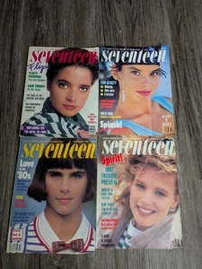VTG 1987 Seventeen Magazine Lot Of 4 Flirty Fashions Sun Beauty Love In The 80s - Picture 1 of 24