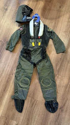 DISFRAZ DE PILOTO DE COMBATE PARA NIÑO DE FÁBRICA DE AVENTURA TALLA 7-8 Foto 1 de 4