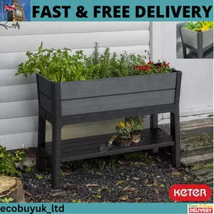 Keter Cortina 1.1m Raised Garden Bed with Self-Watering System - Picture 1 of 11