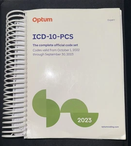 2023 ICD-10-PCS Optum Expert Spiral Bound (back Cover Page Missing) - Imagen 1 de 6