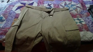 Herren Cargo Shorts Stretch leicht Baumwolle Twill mehrere Taschen Gürtel - Bild 1 von 3