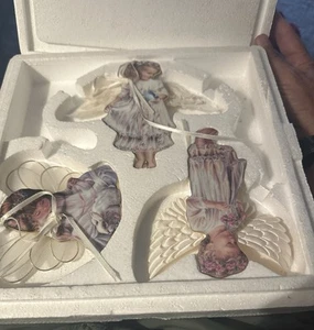 Set/3 Bradford Edition Heaven’s Little Angels Ornaments Set #1, 1998 WW3180 - Bild 1 von 5